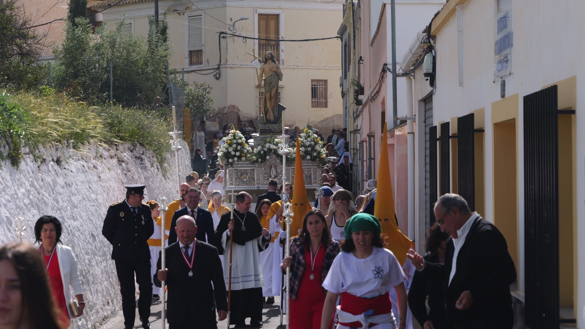La procesión de Jesús Resucitado pone el broche final a la Semana Santa de Berja 2025